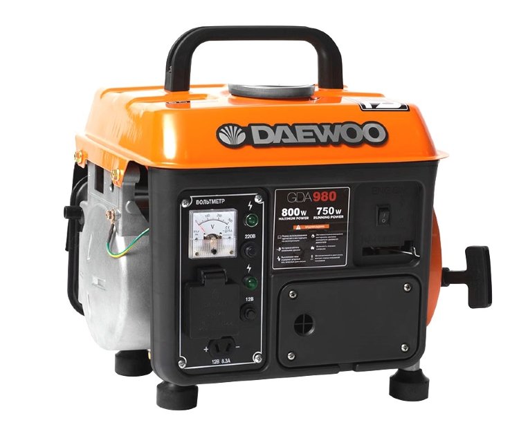 Генератор бензиновый DAEWOO GDA 980, 0.75/0.8 кВт 