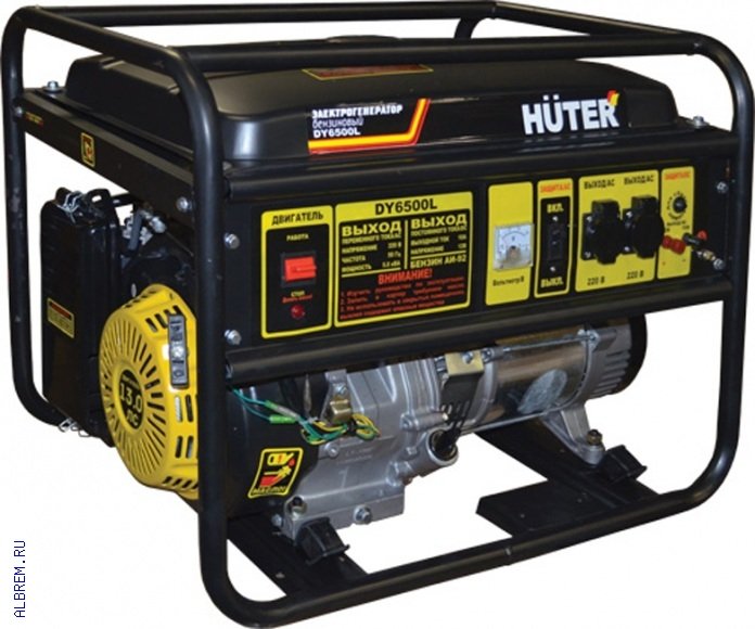 Генератор Huter DY6500LX  ( с возможностью работы на газу) Бензиновый генератор Huter DY6500LX является представителем линейки компактных переносных электрогенерирующих устройств, предназначенных для бытового применения там, где нужен мощный и мобильный источник электроэнергии. 