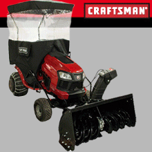 Трактор CRAFTSMAN 20401 + роторный  снегоуборщик CRAFTSMAN 24837 