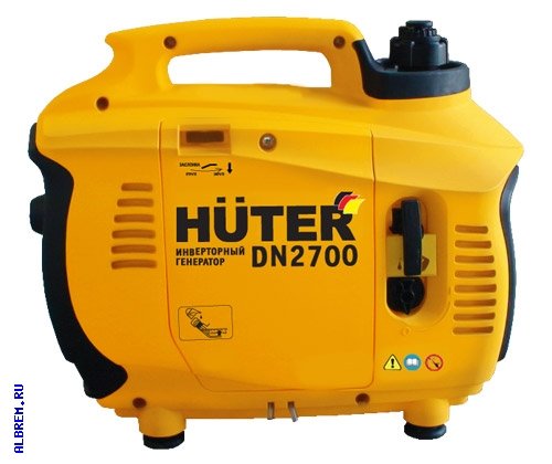 Генератор Huter DN2700 инверторный Инверторный генератор Huter DN 2700 предназначен для подачи электроэнергии чувствительным к скачкам напряжения электроприборам, мощность которых не превышает 2,3 кВа. Допускается использование в местах с ограничениями по уровню шума, благодаря тихой работе агрегата и звукозащитному кожуху.