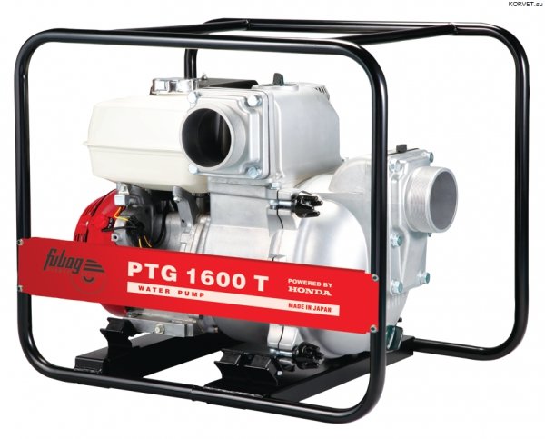 Мотопомпа FUBAG PTG 1600T для сильнозагрязненной воды Мотопомпа для сильнозагрязненной воды FUBAG PTG 1600T применяется на строительных площадках, в сельском хозяйстве, например, для откачки воды в из котлованов, ликвидации паводков.